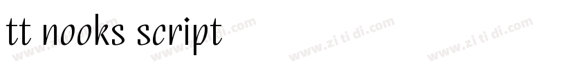 tt nooks script字体转换